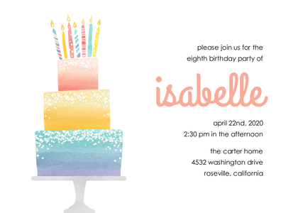 Rainbow Birthday Cake Rainbow Birthday Cake