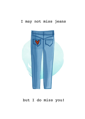 I Miss You Greeting Card I Miss You Greeting Card