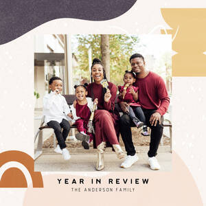 Abstract Year in Review Calendar Abstract Year in Review Calendar