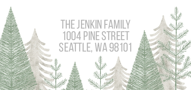 Gold and Silver Pine Trees Gold and Silver Pine Trees