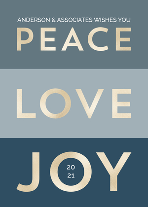 Peace Love Joy Color Block Business Holiday Peace Love Joy Color Block Business Holiday