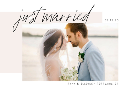 Just Married Brush Script Just Married Brush Script