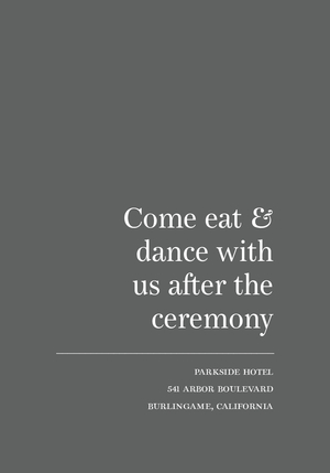 Gray Intimate Wedding Gray Intimate Wedding
