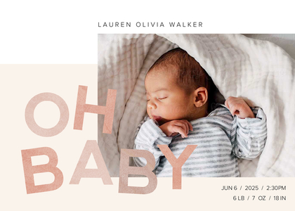 Oh Baby Fun Type Announcement Oh Baby Fun Type Announcement
