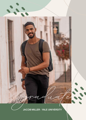 Organic Abstract Graduation Announcement Organic Abstract Graduation Announcement