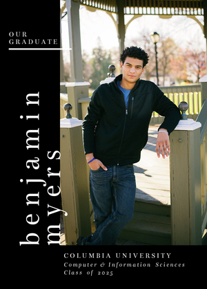 Vertical Name Graduation Announcement Vertical Name Graduation Announcement