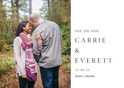 Bold Modern Save the Date Bold Modern Save the Date