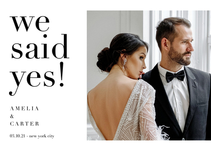 We Said Yes! We Said Yes!