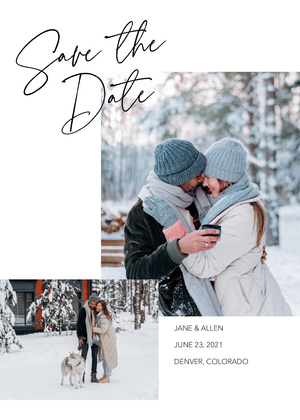 Save the Date Asymmetrical Collage Save the Date Asymmetrical Collage