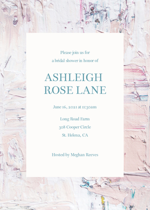 Abstract Painting Bridal Shower Abstract Painting Bridal Shower