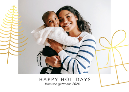 Minimalist Foil Happy Holidays Minimalist Foil Happy Holidays