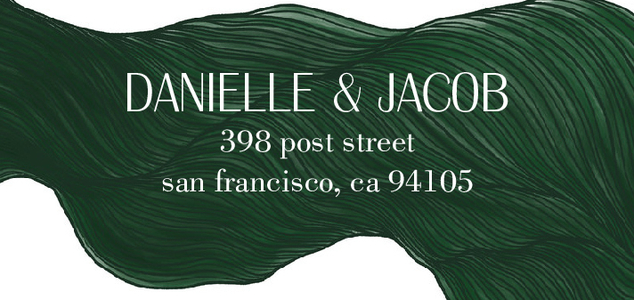 Abstract Green Painted Wedding Abstract Green Painted Wedding