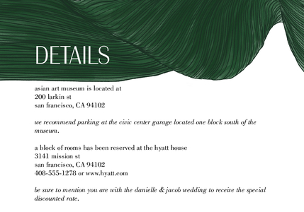 Abstract Green Painted Wedding Abstract Green Painted Wedding