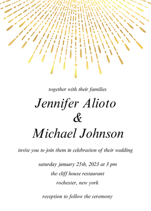 Sunburst Wedding Sunburst Wedding