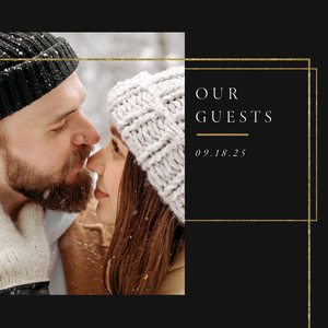 Sophisticated Black and Gold Guest Book Sophisticated Black and Gold Guest Book