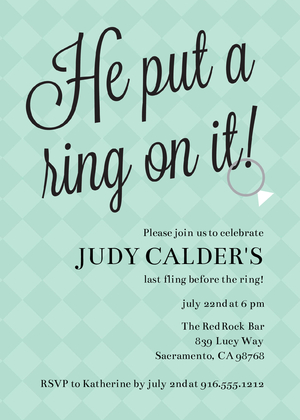 He Put a Ring on it! He Put a Ring on it!