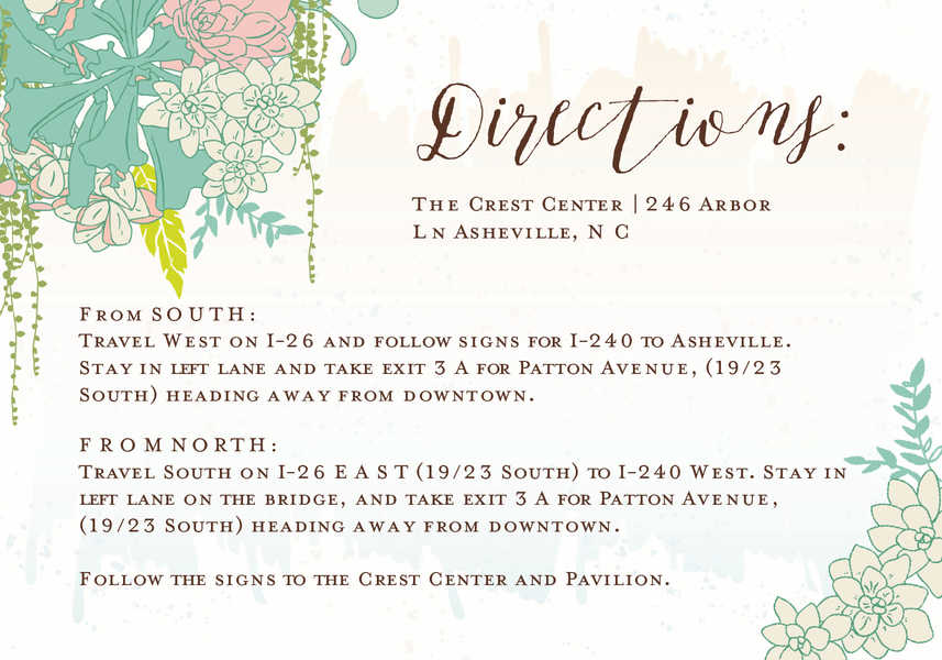 The Best Wedding Direction Card Templates The Best Wedding Direction Card Templates