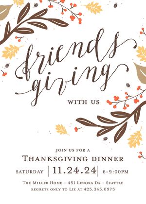 Friendsgiving Invitation Friendsgiving Invitation