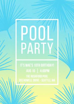 summer pool party invitation pool party invite