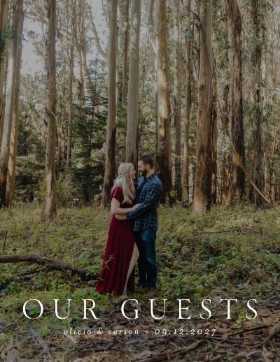Elegant Wedding Guest Book Photo Book