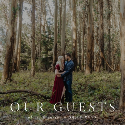 Elegant Wedding Guest Book Photo Book