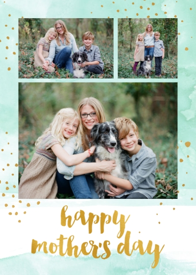 Minty Glittered Mother's Day