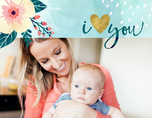 Hand-painted Mother's Day Photo Book