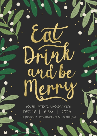 Eat, Drink, and Be Merry