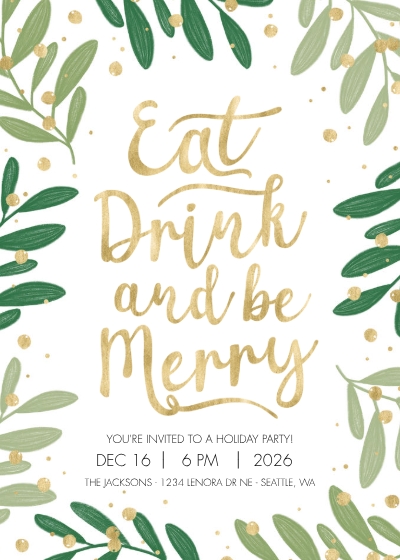 Eat, Drink, and Be Merry