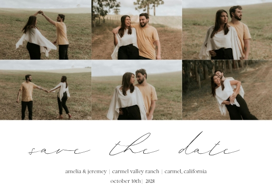 Modern Collage Save the Date