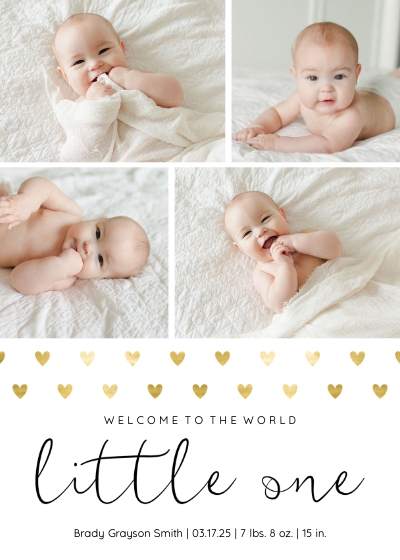 Welcome Little One Hearts