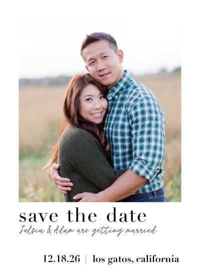 Simple Classic Save the Date