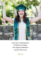 Grad Announcement by Letters by Shells