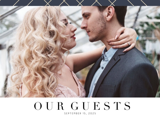 Classic Glamorous Wedding Guest Book Photo Book