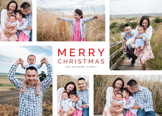 Festive Christmas Photo Collage
