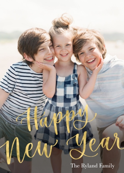 Happy New Year by Letters by Shells