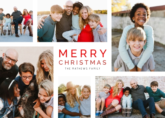 Festive Christmas Photo Collage