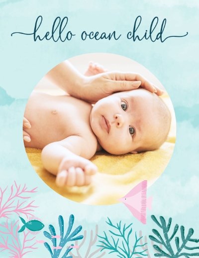 Under the Sea Baby Book Photo Book