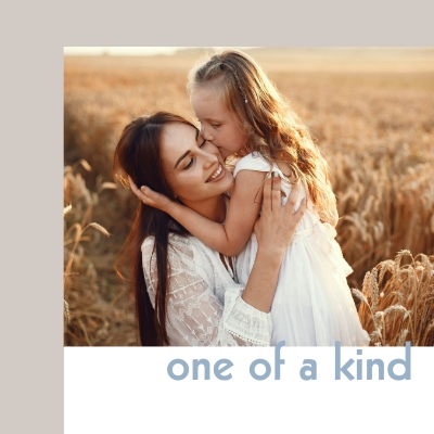 Modern Minimal Single Mother's Day Photo Book