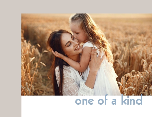 Modern Minimal Single Mother's Day Photo Book