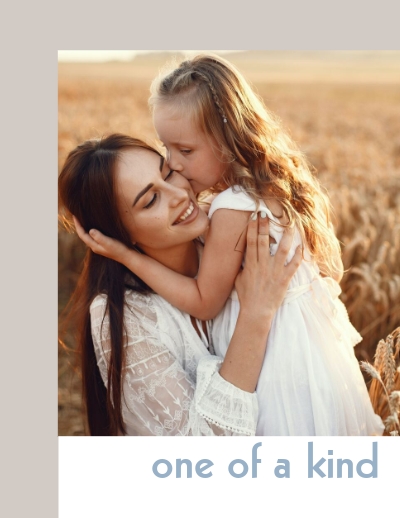Modern Minimal Single Mother's Day Photo Book