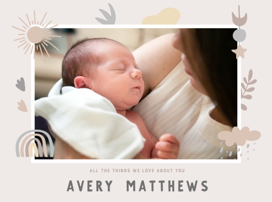 All The Things I Love About You Baby Photo Book
