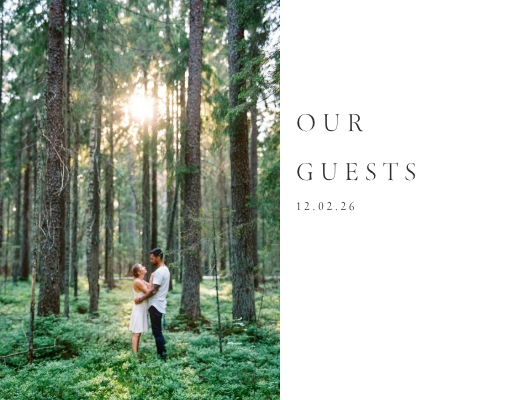 Bold Modern Wedding Guest Book Photo Book
